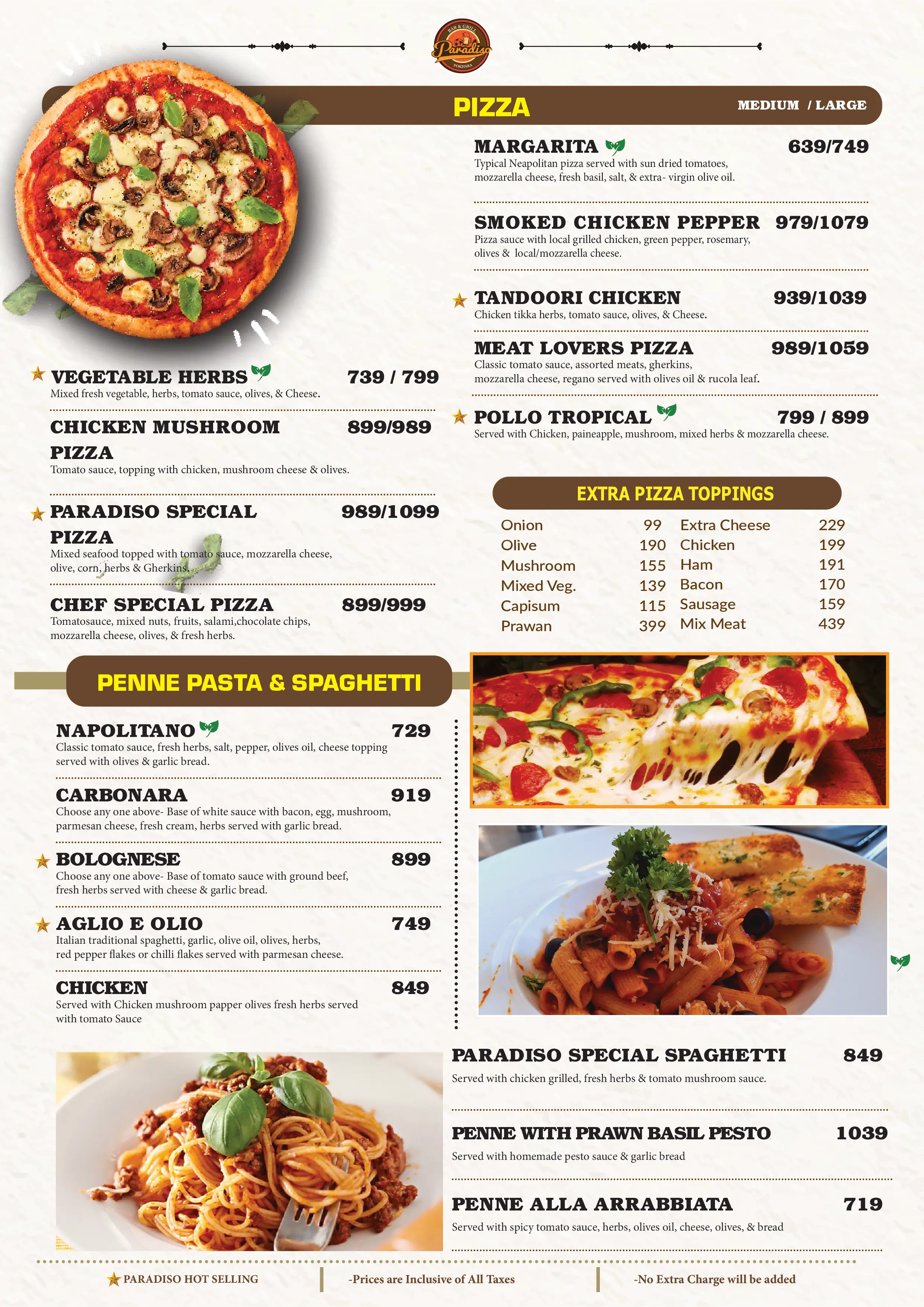 Menu page 4